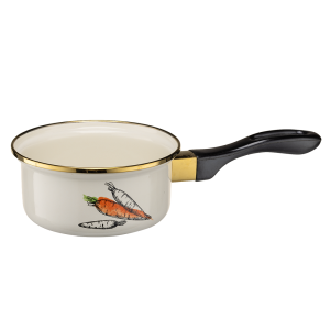 Rondel emaliowany z rączką BASSO 14cm/0,54L wzór 3